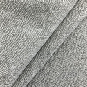 Tamsin in Haze | Jacquard Upholstery Fabric | Grey / Off White | Medium to Heavy Weight | 54" Wide | By the Yard