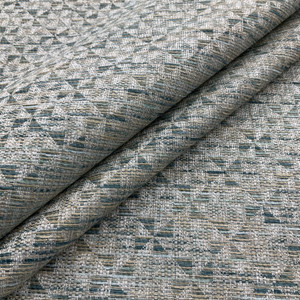 Mascarade in Nile | Jacquard Upholstery Fabric | Pinwheel Weave in Blue / Off White | Medium to Heavy Weight | 54" Wide | By the Yard