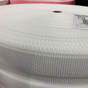 1 Inch White Polyester Webbing / binding / Bag Strap | By The Yard