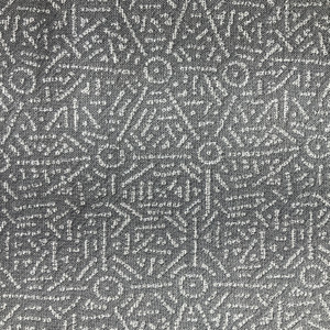 Congo in Cement | Jacquard Upholstery Fabric | Dk and Lt Grey | Heavy Weight | 54" Wide | By the Yard