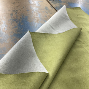 Classic Suede in Lime Green   | Microsuede Upholstery Fabric | Slipcovers | Midweight Solid | 54 inch | Sold BTY