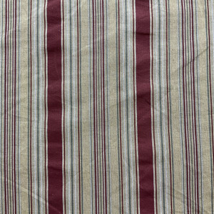 Stripes in Gold / Brick /Green | Upholstery Fabric | Medium Weight | 54" Wide | By the Yard