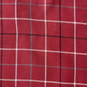 Tallyho in Cranberry |  Red,  Black, White  Windowpane Plaid  Woven Upholstery Fabric |   Heavyweight | Home Decor |  54" Wide | Sold BTY