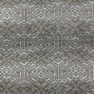 Adar in Latte | Jacquard Upholstery Fabric | Beige / White | Heavy Weight | 100% Polyester | 54" Wide | By the Yard