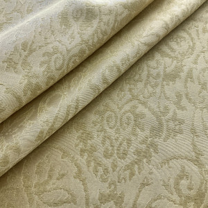 Louie in Golden | Drapery Fabric | Damask in Golden Tan | Lightweight | 54" Wide | By the Yard
