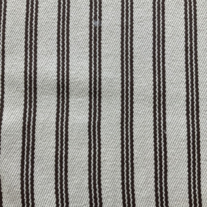 Stripes in Brown and Off White | Upholstery Fabric | Heavy Textured Weave | Ultra Heavyweight | 54" Wide | By the Yard