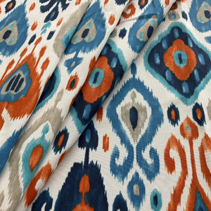 1 Yard Piece of Richloom Solarium Outdoor Paso Azure | Lightweight Outdoor Fabric | Home Decor Fabric | 54" Wide