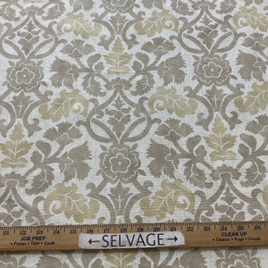 P.KAUFMAN ANIKA In Color FLAX Printed home Decor Fabric | By the Yard