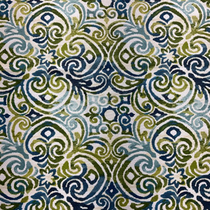 1.33 Yard Piece of Bryant Indoor/Outdoor Corinthian Lagoon  | Lightweight Outdoor Fabric | Home Decor Fabric | 54" Wide