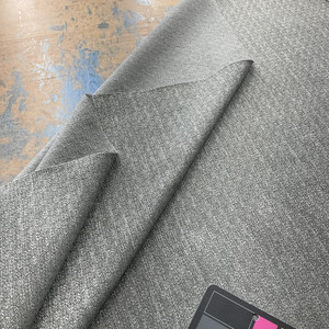 Bedford in Bedrock | Upholstery Fabric | Mottled Design in Medium Grey | 100% Polyester | Heavy Weight | Nassimi brand | 54" Wide | By the Yard