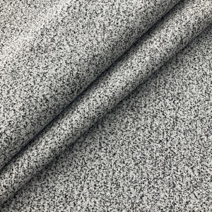 Cortlandt in Dalmation | Upholstery Fabric | Speckled Black on White | 100% Polyester | Nassimi Brand | 54" Wide | By the Yard
