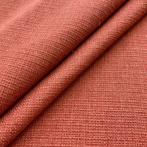 Ludlow in Russet | Upholstery Fabric | Slub Basketweave | Dark Orange | 100% Polyester | Heavy Weight | Nassimi | 54" Wide | By the Yard