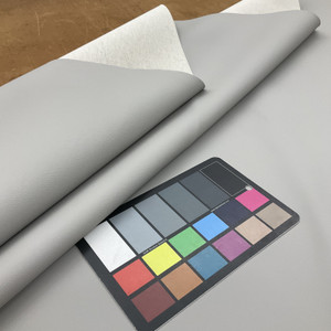 Dove Grey Faux Leather | Vinyl Upholstery Fabric | Heavyweight | 54" Wide | By the Yard