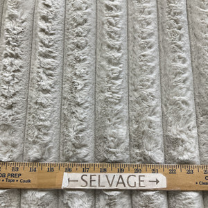 Lavish Plush Faux Mink Corduroy in Taupe | Upholstery Fabric | Super Soft | Heavy Weight | 54" Wide | By the Yard