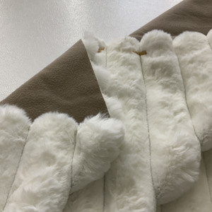 Lavish Plush Faux Mink Corduroy in White | Upholstery Fabric | Super Soft | Heavy Weight | 54" Wide | By the Yard