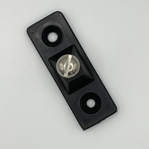 2-hole Side Mount Deck Hinge | Black | Plastic Hardware | Use for Bimini Tops
