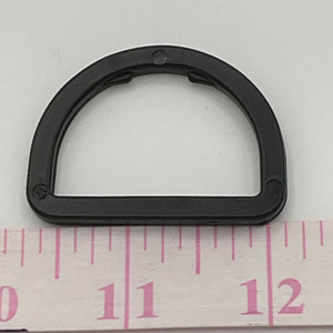 1.5 D-Ring | Black | Plastic Hardware | Use for Bags / Straps / Webbing