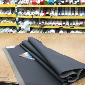 Foam-Backed Vinyl Fabric Headliner in Black | 1/32" Thick | 54" Wide | Bag Stabilizer / Sew Foam | By the Yard