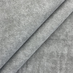 Calm in Ghost | Velvet Upholstery Fabric | Mottled Grey | 54" Wide | Heavy Weight | By the Yard