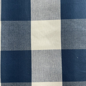 Big Check in Harbor | Upholstery / Slipcover Fabric | Blue and White | 100% Cotton | 55" Wide | Medium Weight | By the Yard