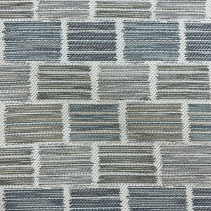 Topper in Julep | Upholstery Fabric | Tiled Blocks in Blue / Green / Grey / Off White | Richloom | Heavy Weight | 54" Wide | By the Yard