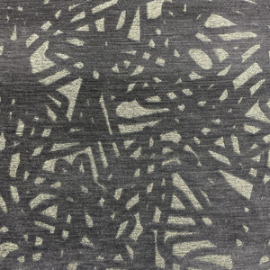 Abstract Design in Charcoal | Velvet Upholstery Fabric | Heavy Weight | 54" Wide | By the Yard