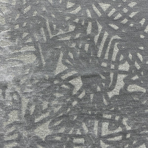 Abstract Design in Grey | Velvet Upholstery Fabric | Heavy Weight | 54" Wide | By the Yard