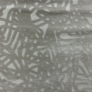 Abstract Design in Taupe | Velvet Upholstery Fabric | Heavy Weight | 54" Wide | By the Yard