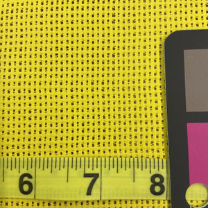 Yellow 9 x 12 Vinyl Mesh | Windscreen, Safety Fencing, Gym Dividers, Awning Drop Shades | Bruin Plastics | 54" Wide | By the Yard