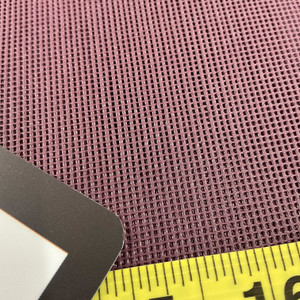 Burgundy 18 x 18 Vinyl Mesh | Windscreen, Safety Fencing, Gym Dividers, Awning Drop Shades | Bruin Plastics | 57" Wide | By the Yard