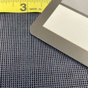 Navy Blue 18 x 18 Vinyl Mesh | Windscreen, Safety Fencing, Gym Dividers, Awning Drop Shades | Bruin Plastics | 78" Wide | By the Yard