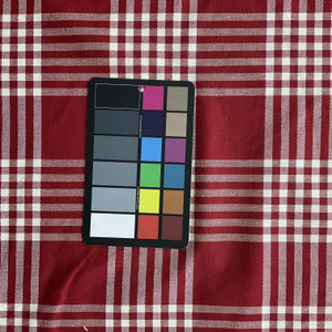 1.25 Yard Piece of Faulkner in Flame | Upholstery / Drapery Fabric | Plaid in Red / White | Medium Weight | 54" Wide | By the Yard