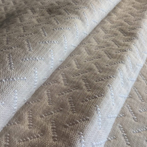 2.75 Yard Piece of Geometric Off White | Sunbrella Fabric | Upholstery / Slipcovers | 54 Wide | BTY