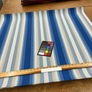Recacril Valdespina Stripe R-969 Blue / Grey | Waterproof Awning & Marine Canvas | 100% Solution Dyed Acrylic | 47" Wide | By the Yard