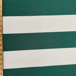 Recacril Big Sur Stripe Forever Green R-9611 | Waterproof Awning & Marine Canvas | 100% Solution Dyed Acrylic | 60" Wide | By the Yard