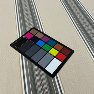 Recacril Altaful Stripe R-924 Beige / White / Grey / Burgundy | Waterproof Awning & Marine Canvas | 100% Solution Dyed Acrylic | 47" Wide | By the Yard