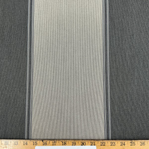 Recacril Cabriel Stripe R-349 Grey / Beige | Waterproof Awning & Marine Canvas | 100% Solution Dyed Acrylic | 47" Wide | By the Yard