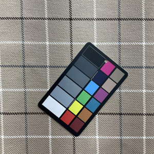 1.75 Yard Piece of Tallyho in Linen | Upholstery Fabric | Beige / Brown / Slate Windowpane Plaid | Ralph Lauren | Heavy Weight |  54" Wide | Sold BTY