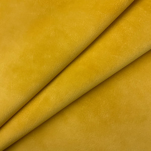 Mottled Design Flocked Velvet in Yellow | Upholstery Fabric | Heavy Weight | 54" Wide | By the Yard