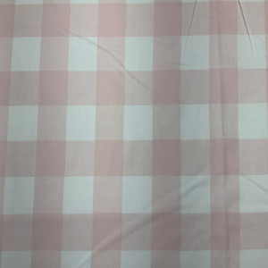 Anderson in Blush | Home Decor / Curtain Fabric | Buffalo Plaid | Pink and White | Premier Prints | 100% Cotton | 54" Wide | By the Yard