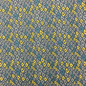 Wandering Eye Palm Bark in Cool | Figo Fabrics | Quilting Fabric | 44" Wide | 100% Cotton | Fishscale Geometric | Teal / Blue / Green