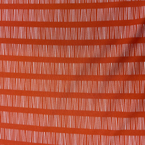 Fall Color Stick Stripe in Bittersweet | Northcott | Quilting Fabric | 44" Wide | 100% Cotton | Orange / White