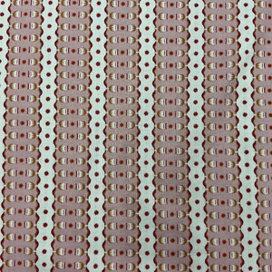 Wandering Eye Gumnut in Warm | Figo Fabrics | Quilting Fabric | 44" Wide | 100% Cotton | Decorative Stripes | Pink / Gold / Pale Grey