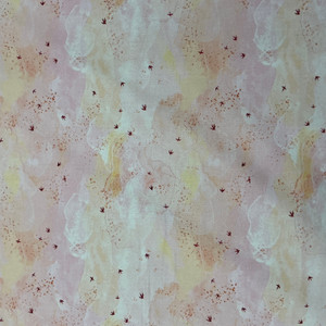 Golden Hour Sky in Coral | Figo Fabrics | Quilting Fabric | 44" Wide | 100% Cotton | Birds / Mottled | Purple / Pink / Orange