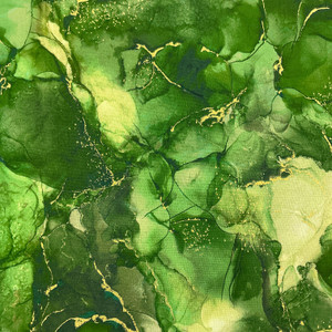 Midas in Olive | Northcott | Quilting Fabric | 44" Wide | 100% Cotton | Abstract Marbling | Metallic Gold / Green / Light Green