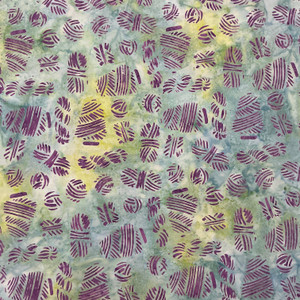 Crochet Yarn in Blue Green | Banyan Batiks | Quilting Fabric | 44" Wide | 100% Cotton | Yarn Skeins | Purple / Blue / Green