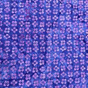 Garden Groove Small Flower in Grape Jelly | Banyan Batiks | Quilting Fabric | 44" Wide | 100% Cotton | Floral | Purple / Pink