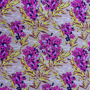 Wandering Eye Jacaranda in Warm  | Figo Fabrics | Quilting Fabric | 44" Wide | 100% Cotton | Floral | Pink / Purple / Rust / Clay / Navy Blue