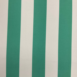 Cabana Stripe in Mint | Outdoor Waterproof Upholstery Fabric | Stripes | Minty Green / White | Richloom Brand | 100% Polyester | 54" Wide | By the Yard.