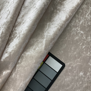 1 Yard Piece of Europatex Rumple Crushed Velvet Blush | Heavyweight Velvet Fabric | Home Decor Fabric | 57" Wide